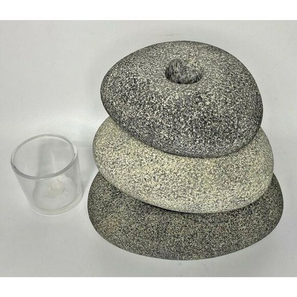 PartyLite Stackable Stones Multi-Candle Holders Retired NIB P12B&C/P9321 - Picture 4 of 4